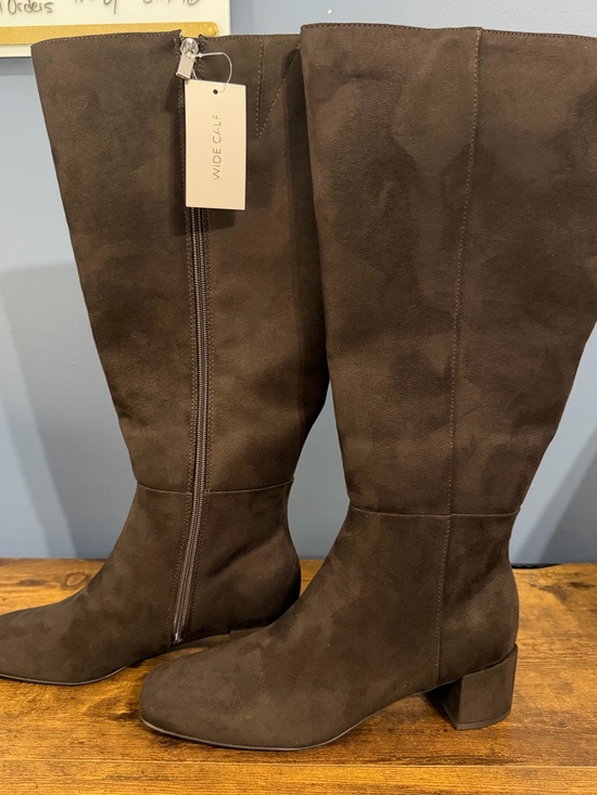 Bandolino Shoes - NEW Bandolino Womens Addyson Tall Wde Calf Block Heel, Dark Brown Boots, Size 8